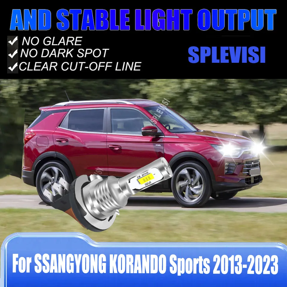 

H15 светодиодная белая лампа головного света DRL сменная лампа для SSANGYONG KORANDO Sports 2013 2014 2015 2016 2017 2018 2019 2020 2021-2023
