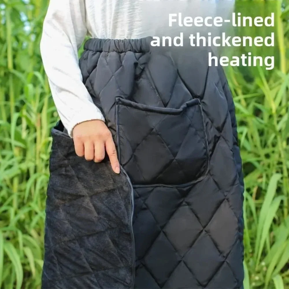 غطاء ساق سكوتر غطاء مقعد دراجة نارية شتوي مقاوم للرياح مريلة دافئة مناسبة لركوب الخيل في الهواء الطلق مريلة دافئة وباردة