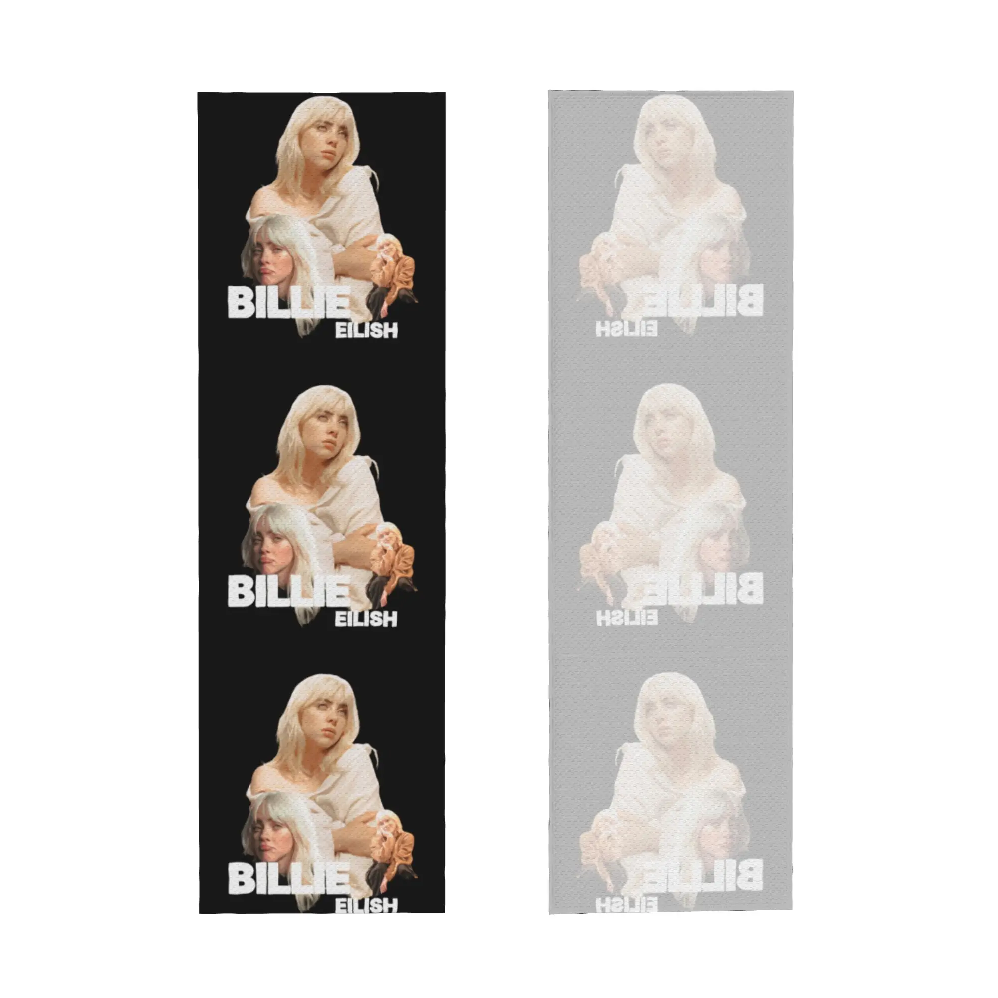 Cold Exercise Towel Singer Music Billies Eilishs Beach Sports Yoga Swimming Camping Towel Refreshing Sports Scarf Face Towels