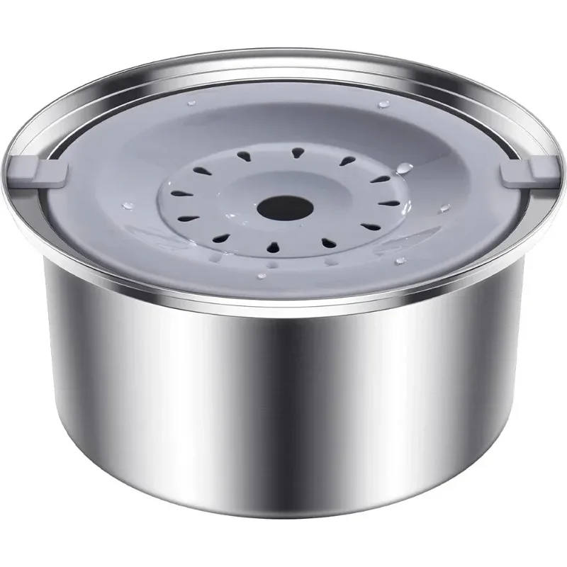 

【Best Sale】Stainless Steel Dog Drinking Water Bowl Floatting Non-Weting Mouth Pet Water Bowl Without Spill Pet Drinking Water Di