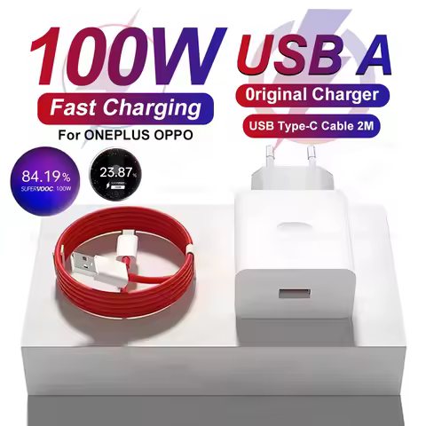 100W Original For OnePlus SuperVOOC Fast Charger For OnePlus 12 13 13R 13S Nord 4 OPPO K13 Turbo Realme USB Type C Cable Adapter