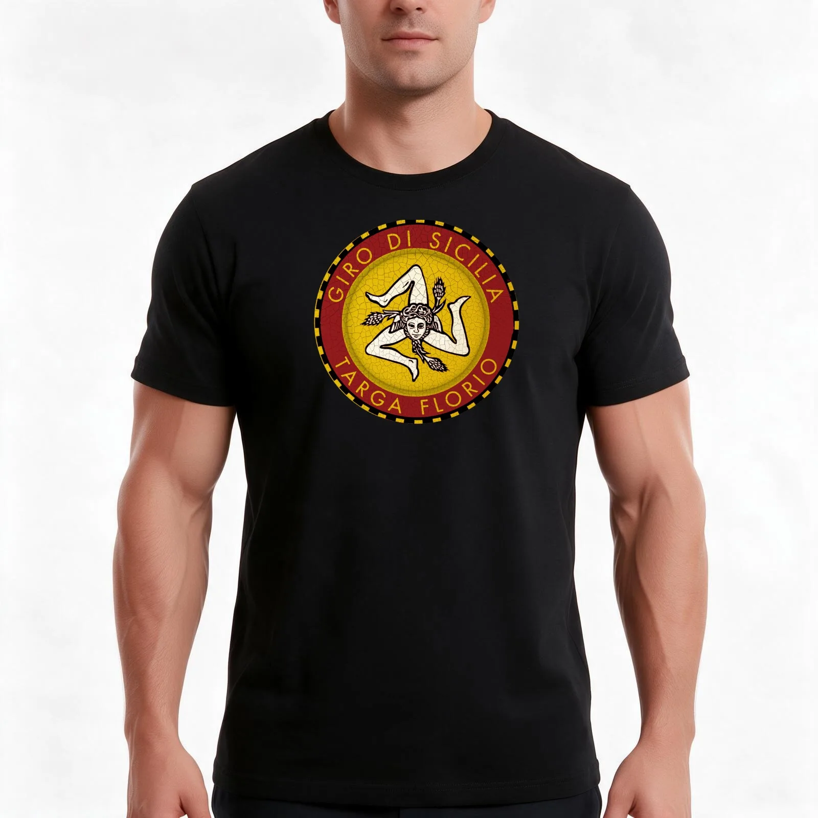 Targa Florio vintage race T-Shirt, Summer Casual Cotton Tee, Oversized Streetwear Tops, Vintage Graphic Print, Unisex Men Women