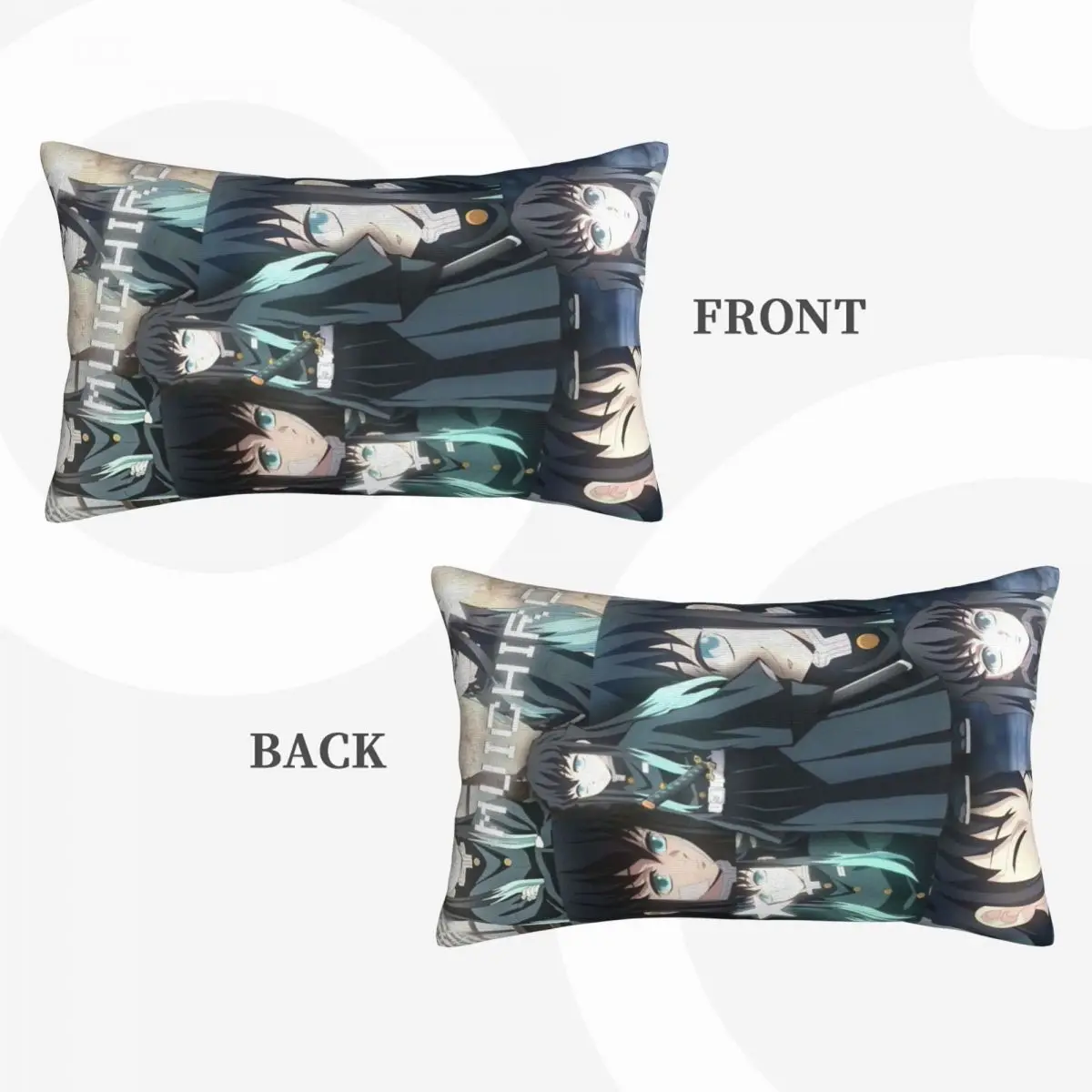 

Прямоугольная наволочка Muichiro Tokito, наволочка, декор для спальни, кровати, домашняя комфортная декоративная подушка
