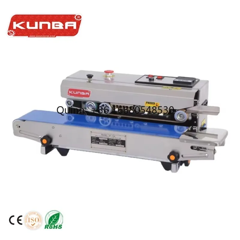 VDSF-150W Food Packet Vertical Sealing Heat Automatic Price Plastic Bag Pouch Continuous Band Sealer Machine