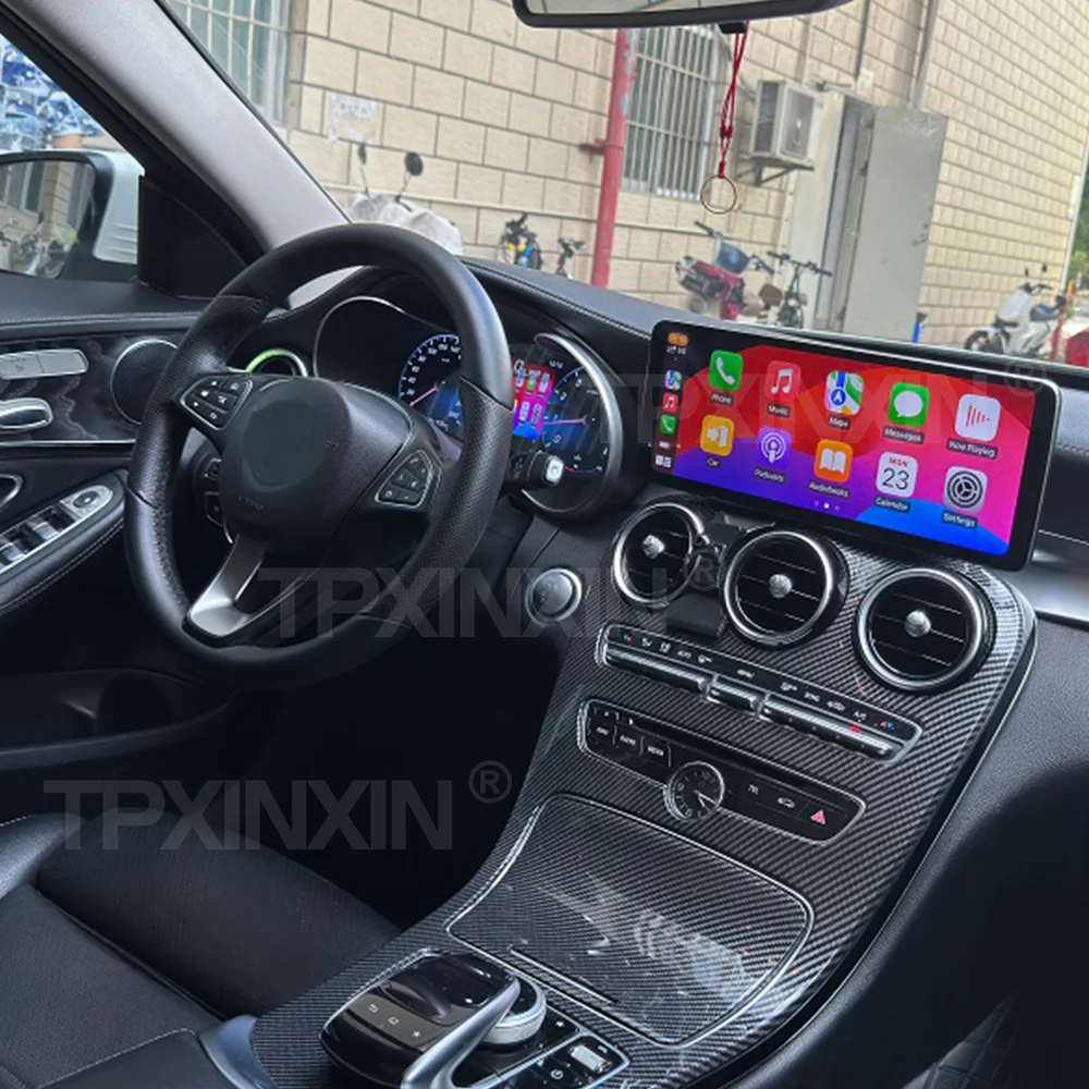 Car Cluster Digital For Mercedes Benz C class w205 GLC X253 2015-2019 Auto Dashboard GPS Navi Speed Meter Carplay Android Screen
