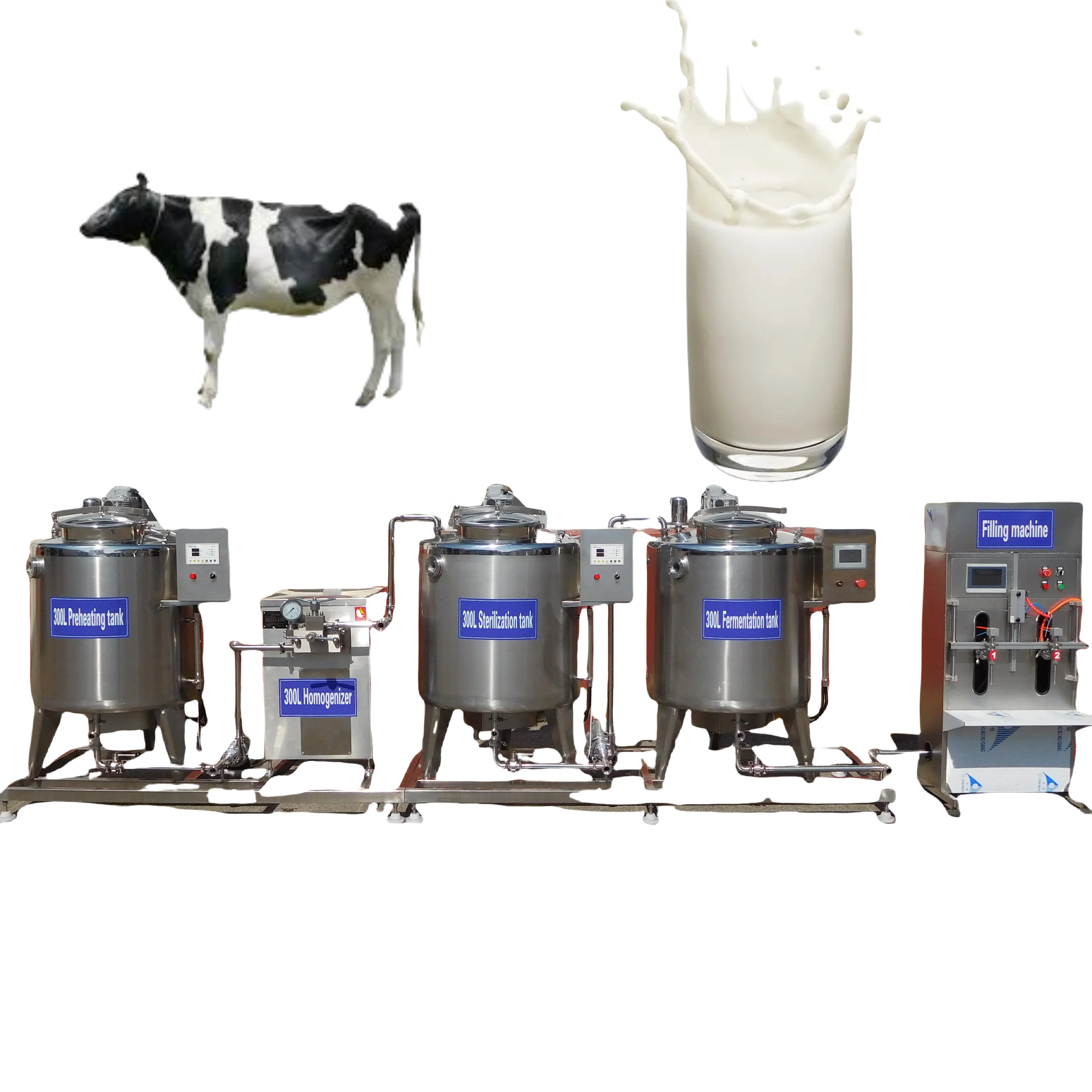 For 100 L 150L 200L 300L 1000L 500 Liter Pasteurizer Industrial Milk Pasteurizer