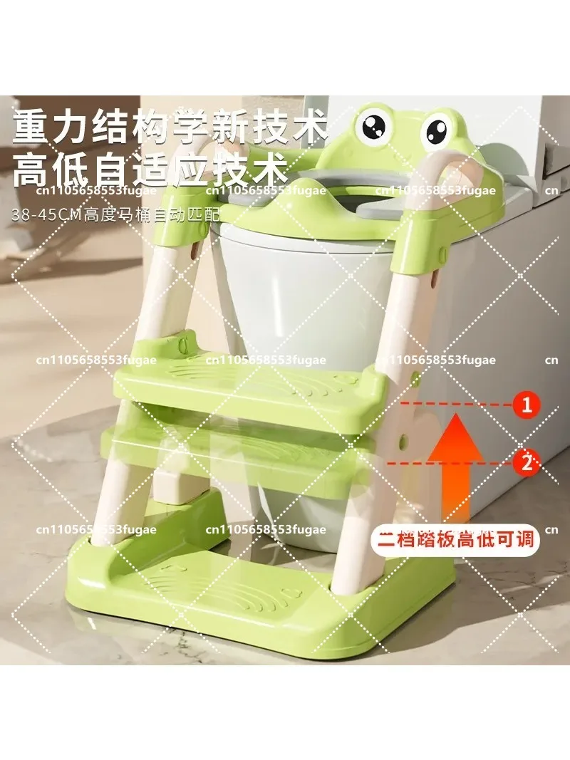 Children's toilet toilet staircase boy girl baby ladder folding rack cushion cover toilet seat children's household