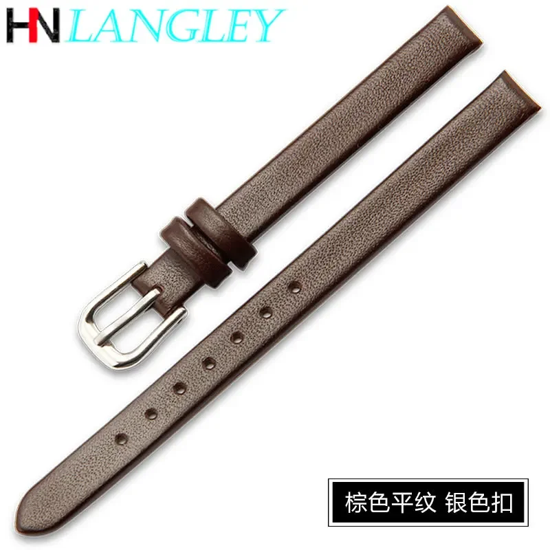 Small Size Width First Layer Cowhide Watch Bands Soft Geunine Leather Watch Band Women\'s Strap 6mm 8mm 10mm 13mm 15mm 17MMBelt