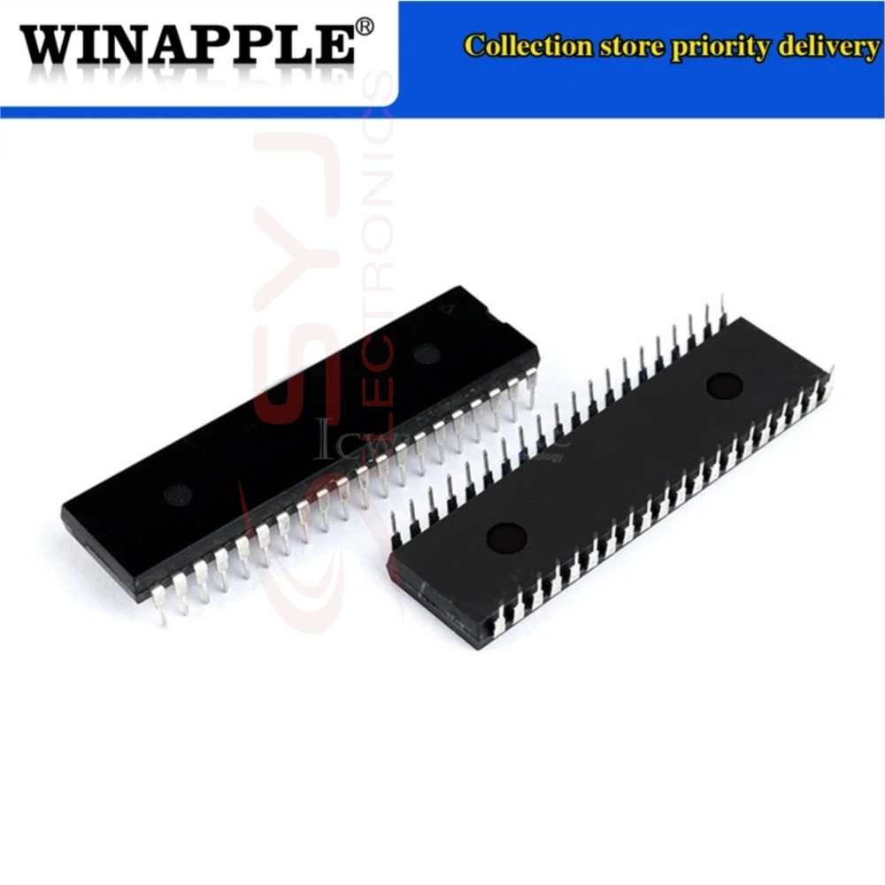5pcs/lot PIC16F74-I/P PIC16F74 MOS6526A MOS6526 CP82C55A CP82C55 HD6803P HD6803 DIP-40