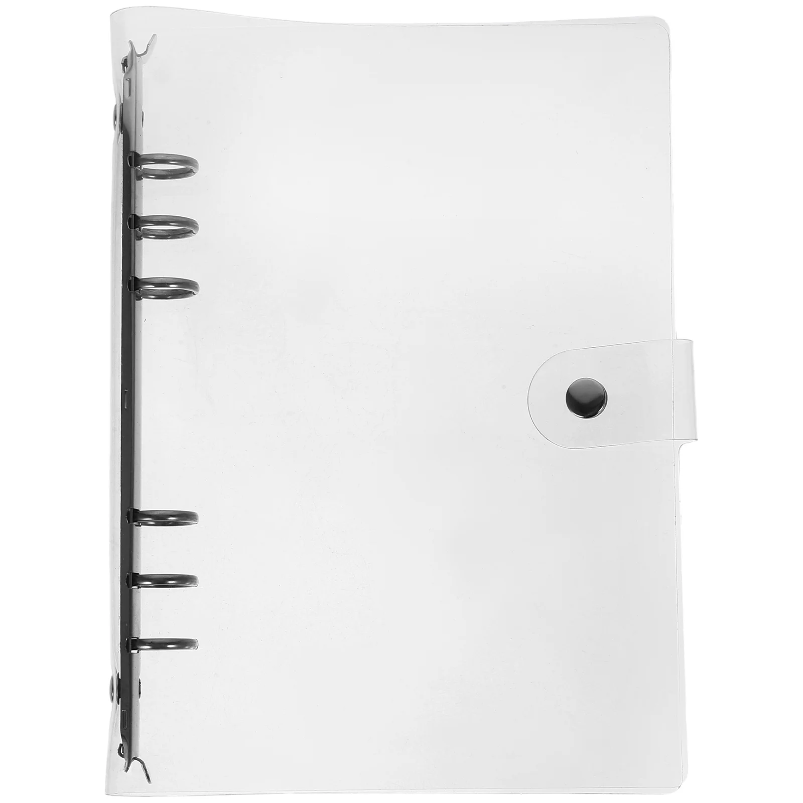 1 zestaw Przezroczysta oprawa segregatorowa A6 z 6 ringami do notatnika, planera, wytrzymały materiał PVC, organizer na dokumenty do szkoły i biura