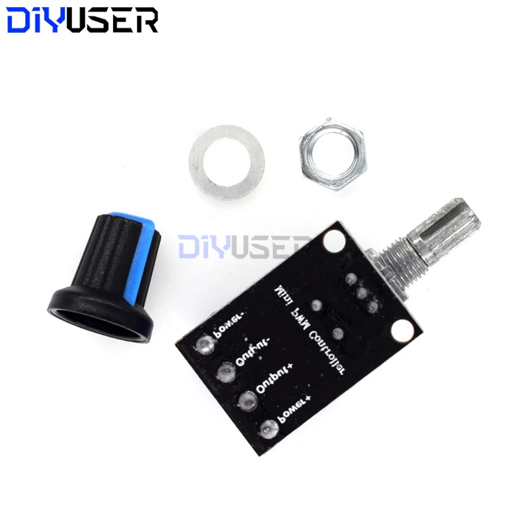 2PCS PWM DC Motor Speed Controller 5V-16V/12V Speed Regulating Switch 10A LED Dimming Module