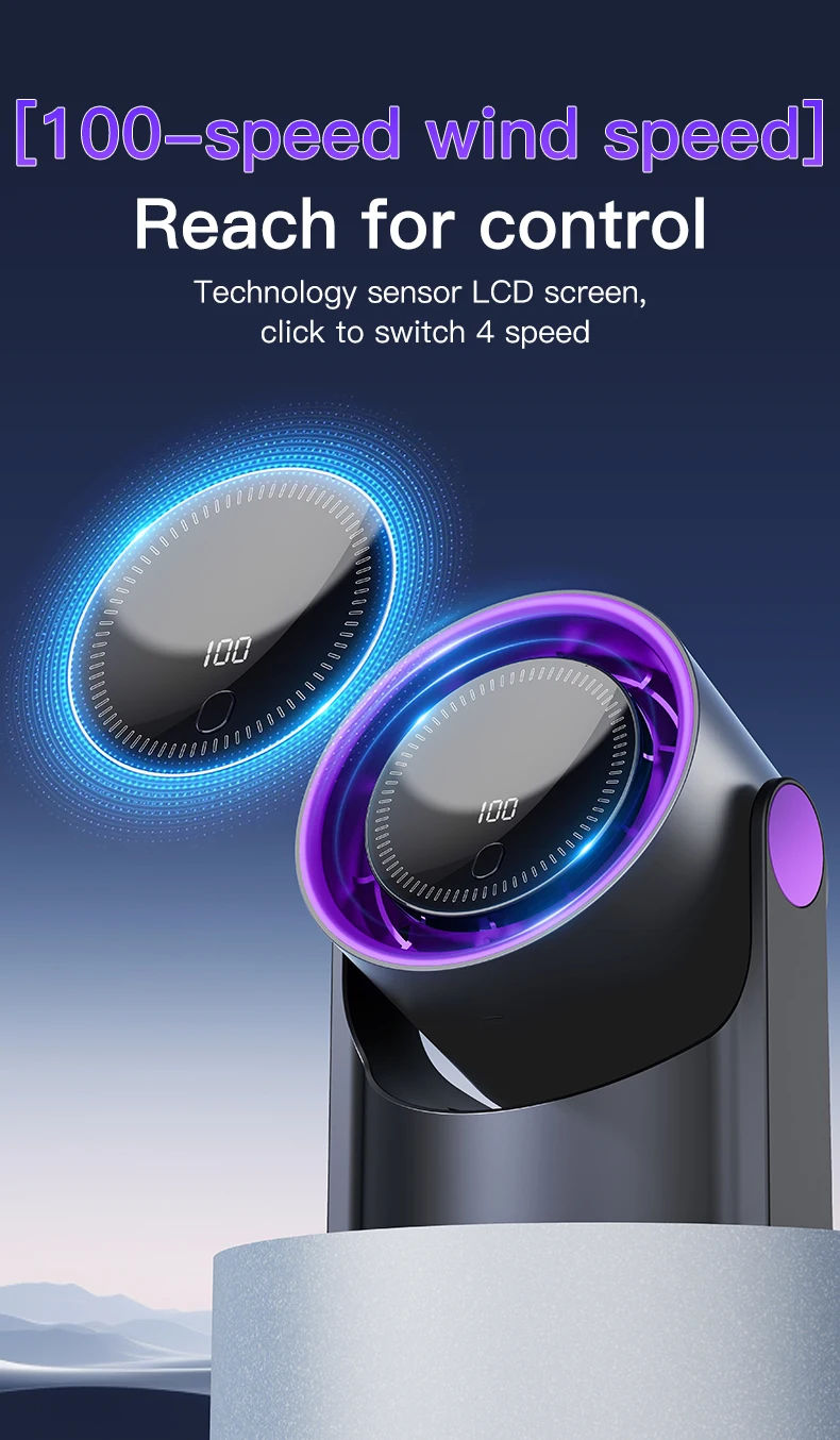 TINSOL Desktop-Luftzirkulationsventilator, kabelloser, tragbarer, leiser elektrischer Ventilator für zu Hause, Tisch-, Wand- und Deckenventilator, Luftkühler – Detail 9