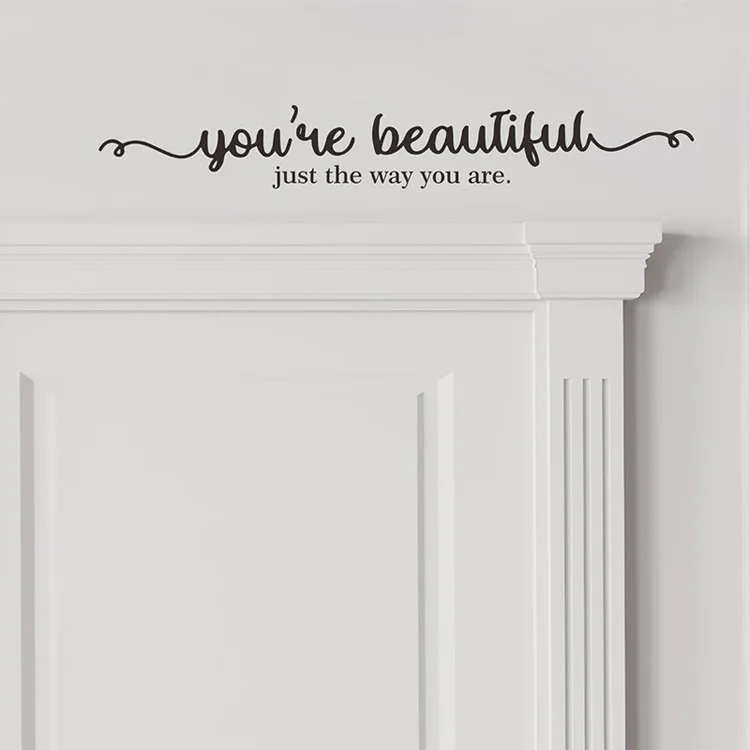 Inspirierende englische Slogans-Wandaufkleber für Badezimmer, Wohnzimmer, Dekoration, Kunst, Tapete, Heim-Make-up-Spiegel, selbstklebende Aufkleber – Detail 5
