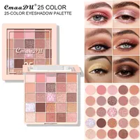 25 Color Matte Pear Eyeshadow Palette Soft Silky Rich Colors Easy Blend Long Lasting Multi Tone Makeup