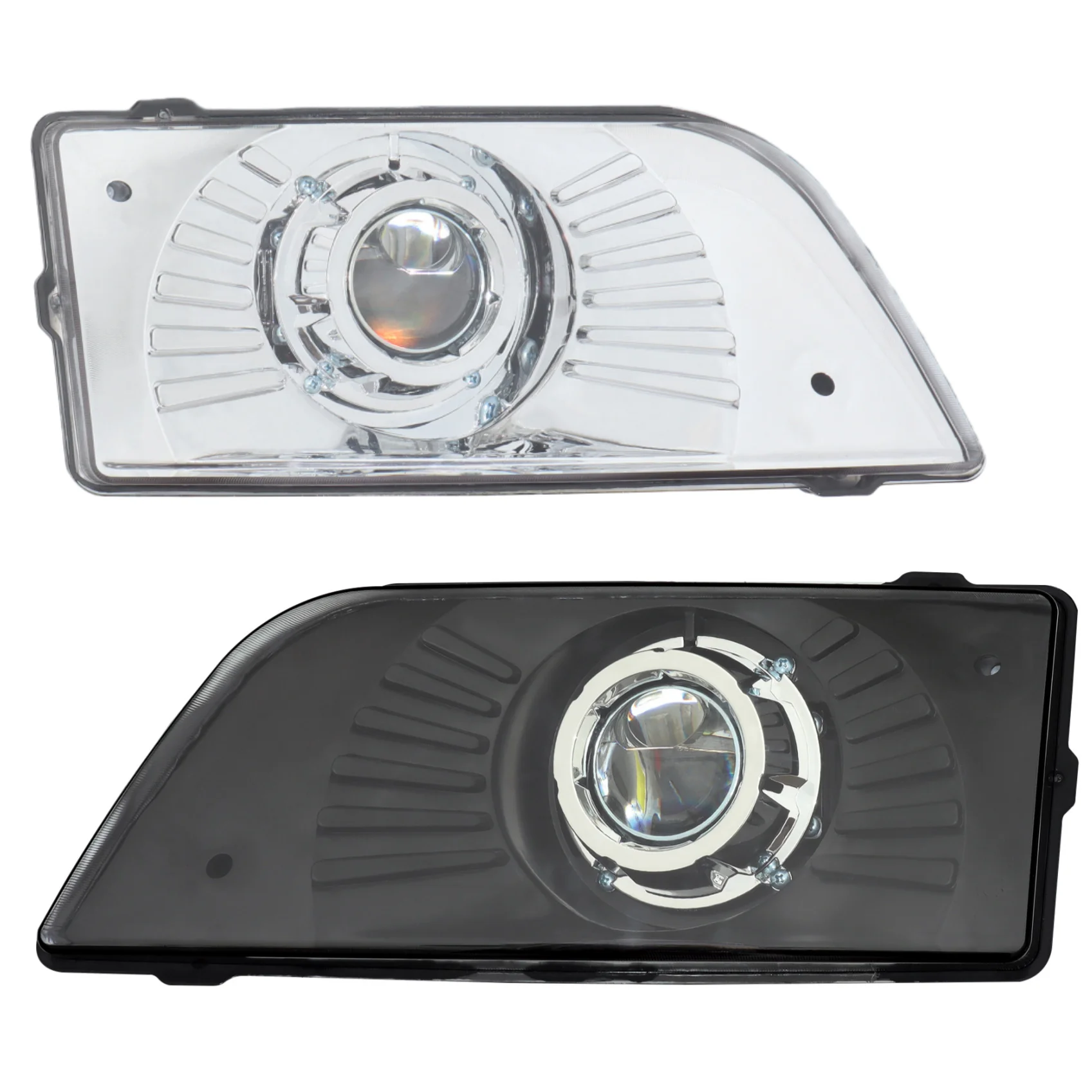 1pair LED Headlights Assembly Compatible with 1999-2017 Volvo VNM and 1996-2003 VN VNL Semi Trucks