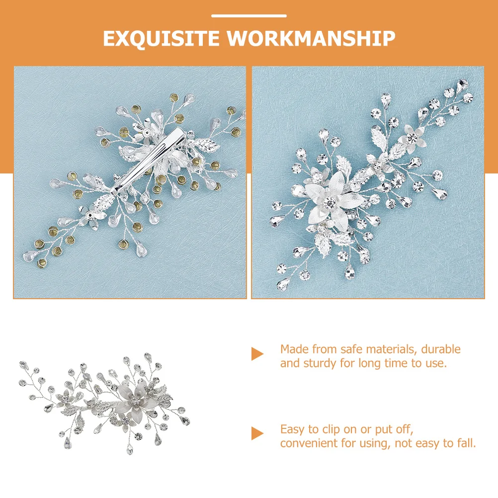 

Hair Clip Hairpins For Rhinestone Bride Hairpin Barrette Wedding Hair Accessory Women Bridal Headpiece