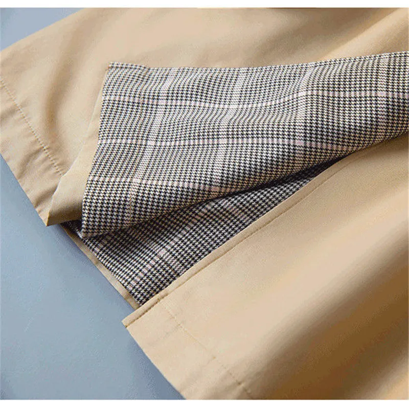 Women's Trench Coat 2025 Spring Autumn Classic All-match Windbreaker British Style Single-breasted Long Trench Female Khaki Coat