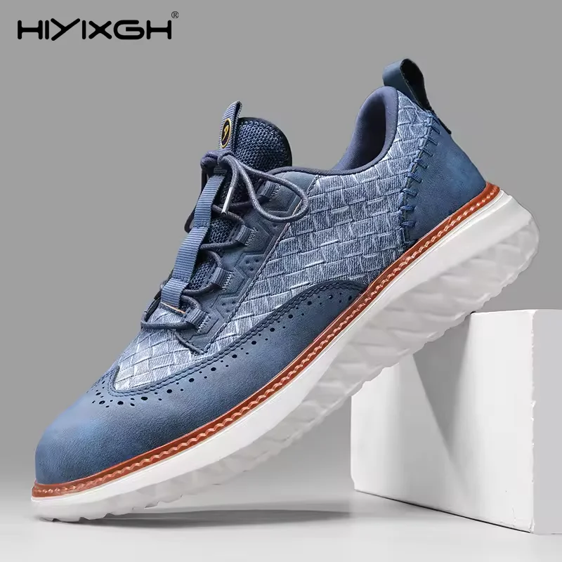 

Мужские кроссовки, новая мужская повседневная обувь с сеткой, модная легкая дышащая обувь на мягкой подошве, летняя обувь для занятий спортом на открытом воздухе, фитнесом, большого размера