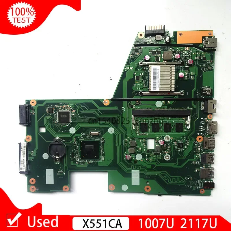 

Б/у материнская плата X551CA 1007U 2117U, подходит для ноутбука ASUS X551C, материнская плата X551