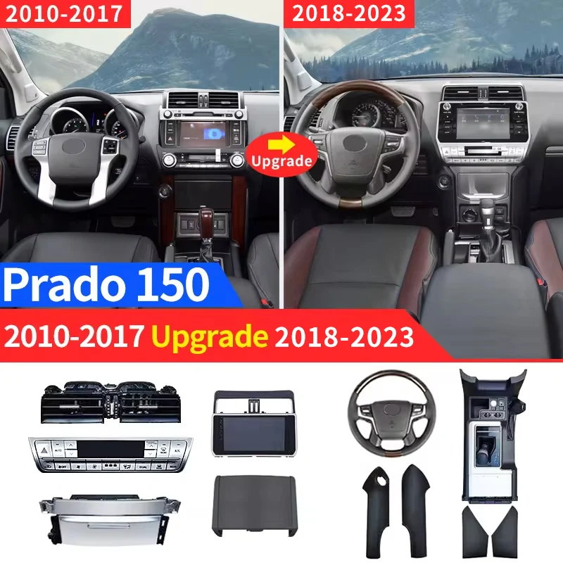 For Toyota Land Cruiser Prado 150 Interior Full Set Modified Pieces 2010-2017 Upgrade 2023  Lc150 Central Control Accessories