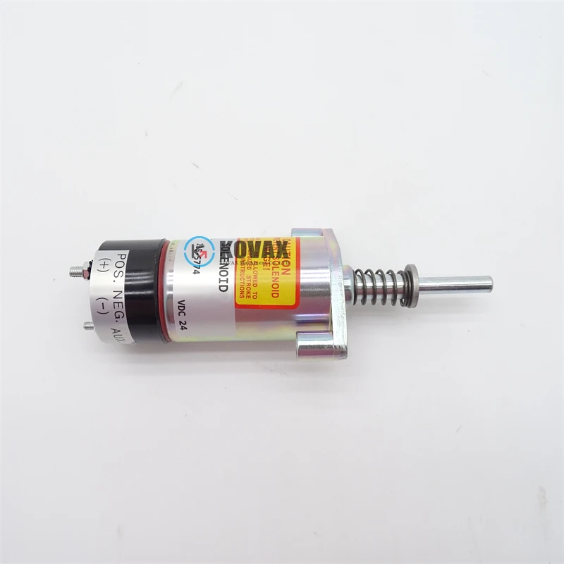 125-5773 125-5774 24V Flame-out Switch Solenoid Valve ForE320 E330 E349 Engine Excavator Parts