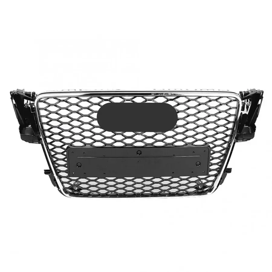 Honeycomb Grill Front Hood Grille Car Front Bumper Grill Center Grille for RS5 Grill for Audi A5/S5  B8 2008-2011