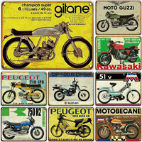 Classic Motorcycle Metal Tin Sign Wall Decoration Plaque Vintage Art Poster Iron Painting for Man Cave Home Cafe Garden Club Bar