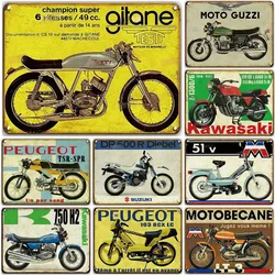 Classic Motorcycle Metal Tin Sign Wall Decoration Plaque Vintage Art Poster Iron Painting for Man Cave Home Cafe Garden Club Bar