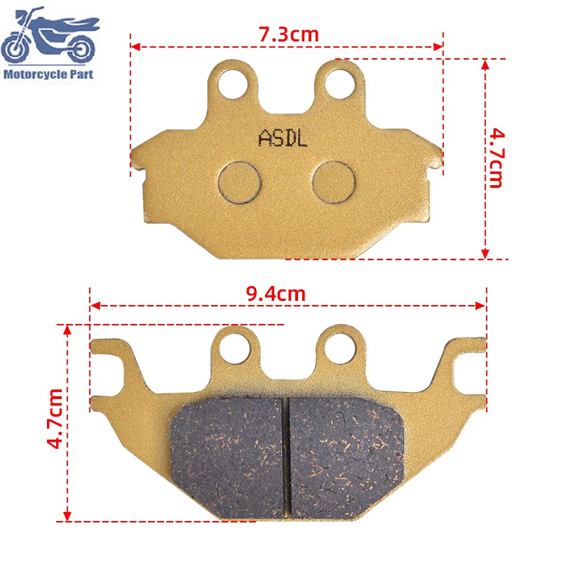

Motorcycle Front Brake Pads For KYMCO Maxxer 250 300 MXU250R MXU300 MXU300R 2010-2021 UXV 450i 500 500i 15-21 Urban Quad 250 06