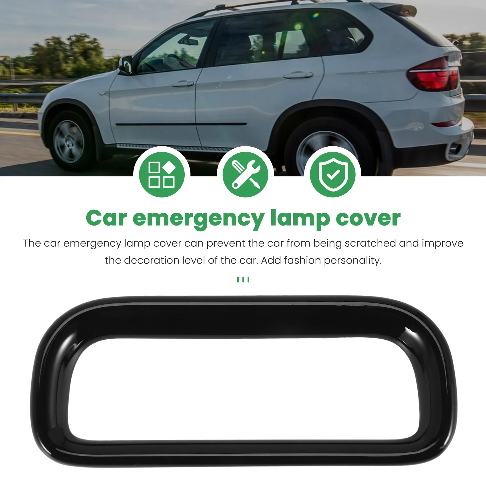 Car Hazard Emergency Light Frame Warning Lamp Switch Cover Trim for Honda Vezel HR-V HRV 2021 2022 Black