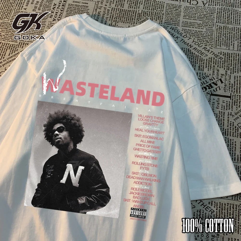 Wasteland Hip Hop Star T Shirt Men Women Creativity Casual Clothing Crewneck Cotton  Summer Loose Tops New Fashion Tee