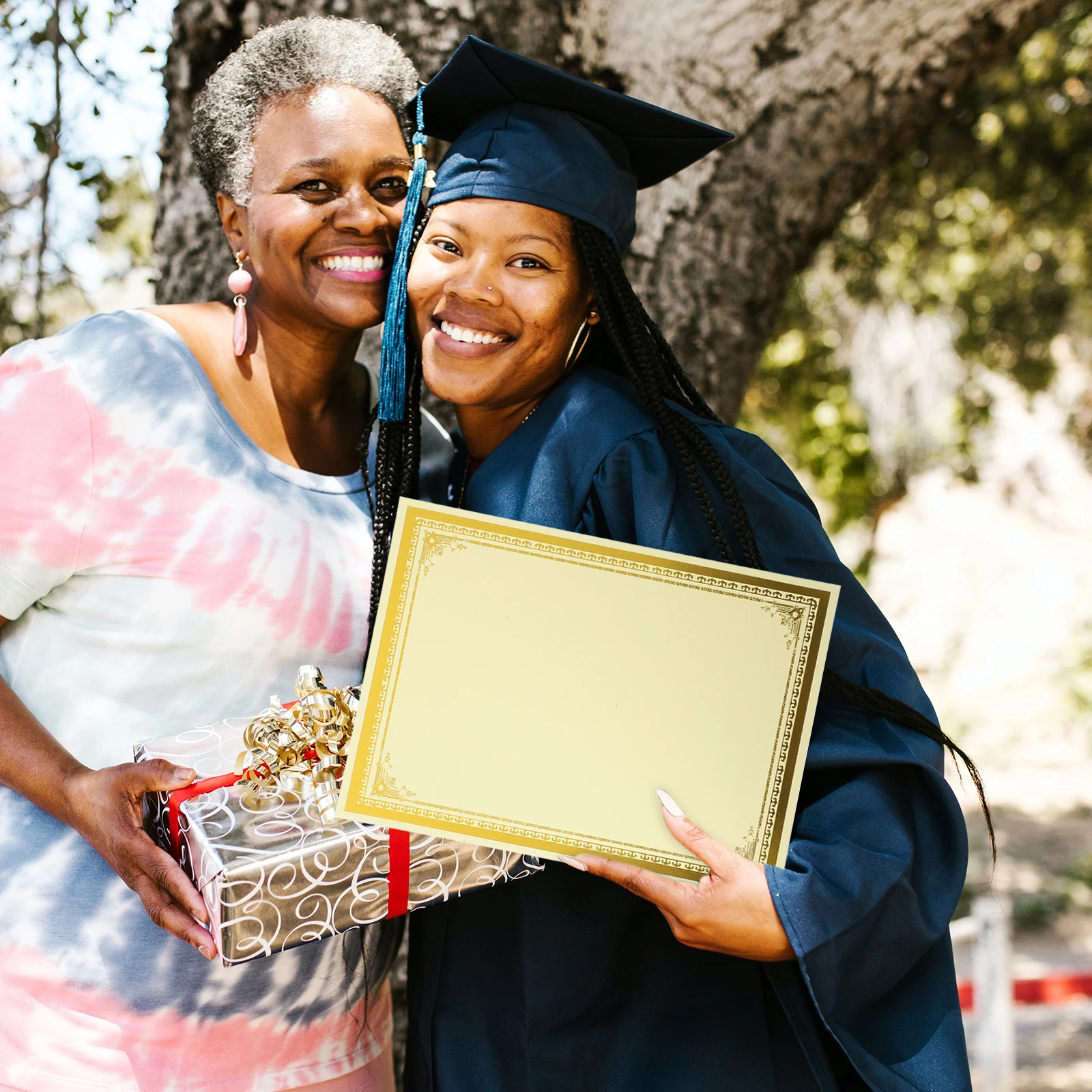 10 Sheets Hot Stamping Certificate Cover Paper Diploma Blank Printable Writable Longtime Use Home Office Decor