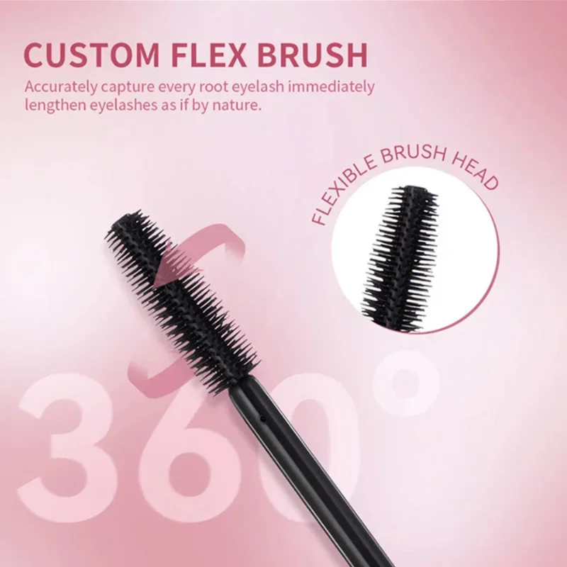 4D Mascara Eyelash Brush Eyelashes Lengthening Thick Curling Mascara Long Lasting Waterproof Natural Eyelash Makeup for Women