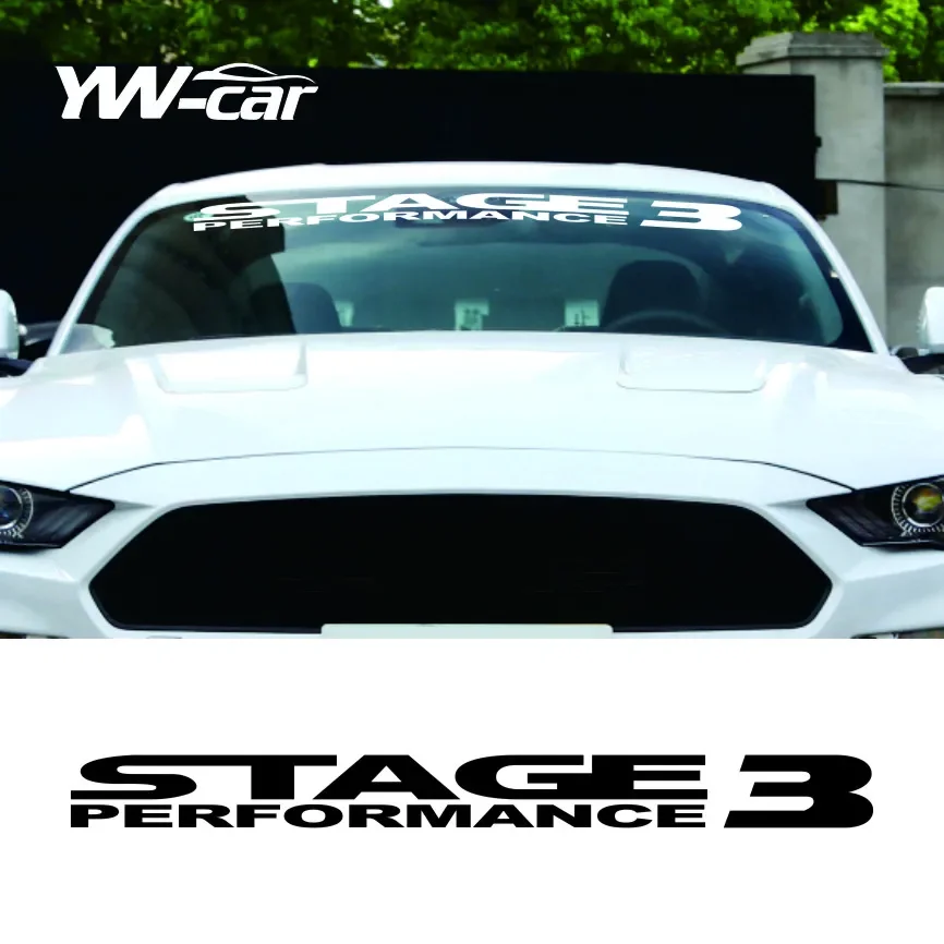 

Sport Front Winshield Stage 3 Performance Sticker Letter Window Decal Vinyl Ford F150 Mustang Focus Mondeo Escape Kuga Raptor