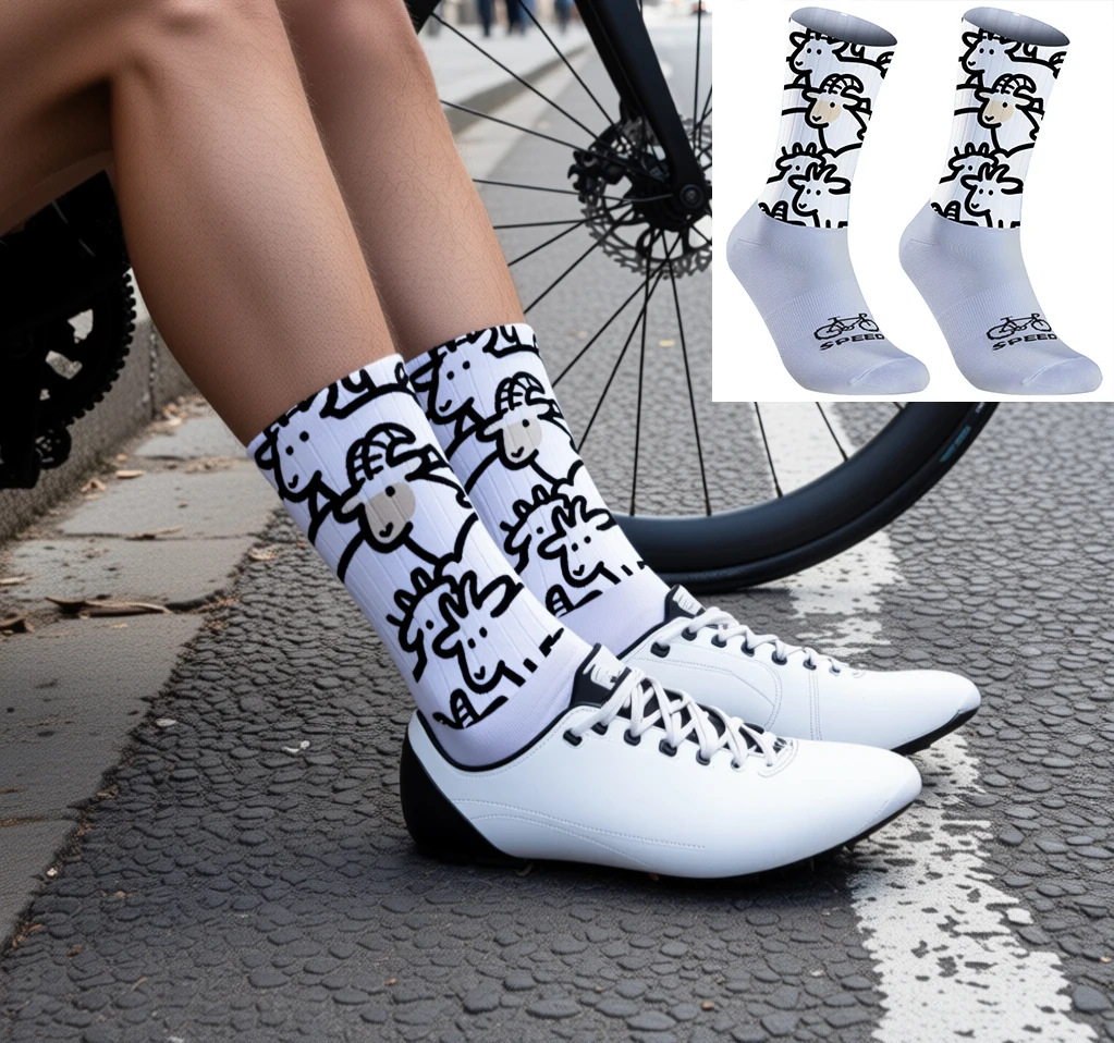 

Anti-Slip Comfortable Cycling Socks Sweat-Wicking Outdoor Sports Gear Fashionable Accessory for an Active Lifestyle