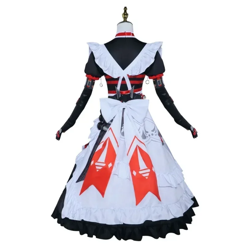 Zenless Zone Zero Alexandrina Sebastiane Rina Maid Cosplay Costume Full Set Props ZZZ Rina Cosplay Dress Uniform Outfis Wig