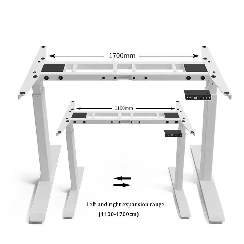 Dual Motor Electric Elevating Office Table Height Adjustable Computer Desk Memory Control Home Office Sit Stand