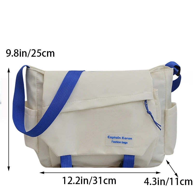 Ladies Messenger Bags Young Fashion Women\'s Handbags Crossbody Bags Large Capacity Sling Shoulder Bags Nylon School Bag