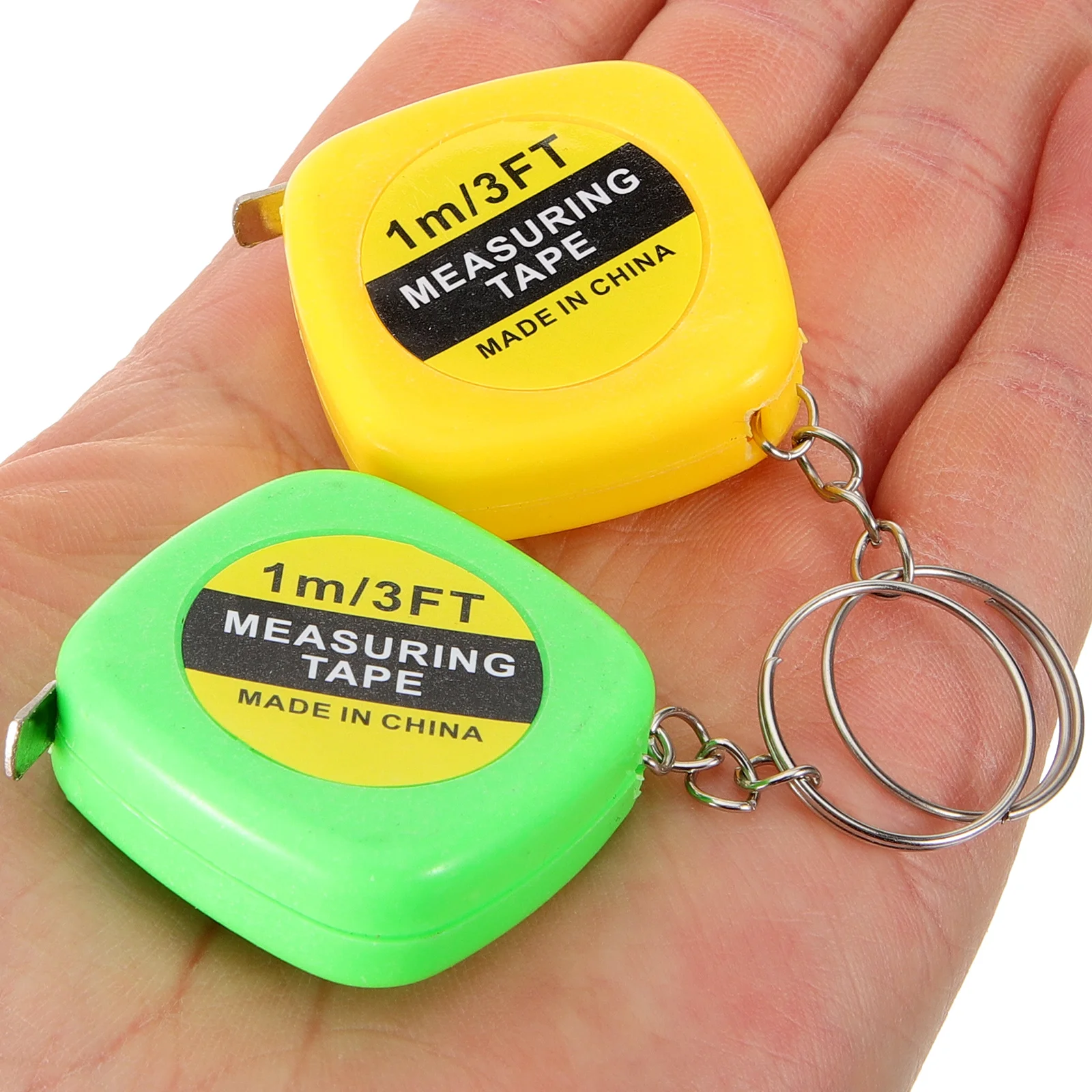 12 PCS Cute Child Key Holder Toy Keychain Measuring Tape 350X350X150CM Measure Mini Tool