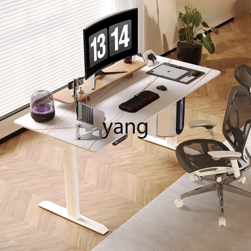 

Lmm electric lifting leg table frame solid wood study table workbench