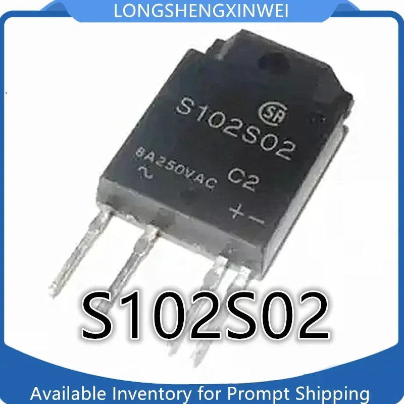 1PCS S102S02 Original Solid State Relay Direct Plug ZIP-4 Foot 8A 125VAC Spot