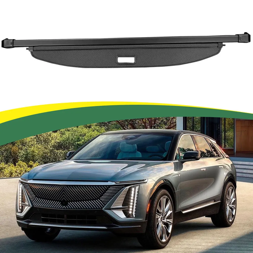 Car Rear Cargo Cover Lid Shade Luggage Shield for Cadillac Lyriq 2023-2024