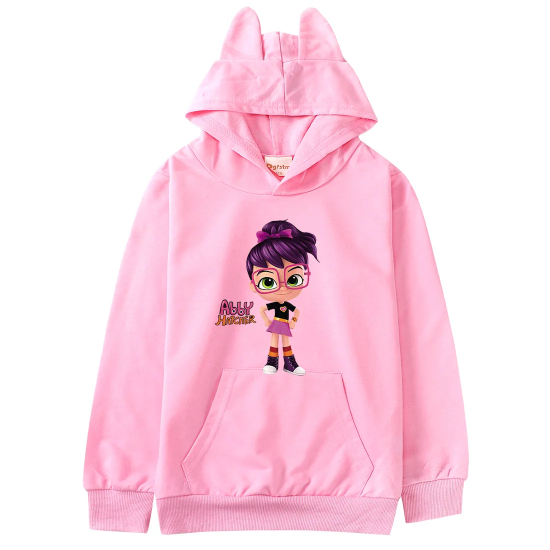 

Cartoon Abby Hatcher Jumper Kids Fashion Hoodies Girls Cute Cats Ears Sweatshirts Baby Boys Long Sleeve Clothes