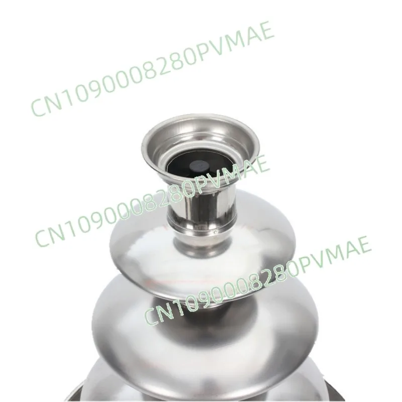 

Stainless Steel 4-Layer Chocolate Fountain Machine - Household Commercial Melting Tower Waterfall Hot Pot for Party Events