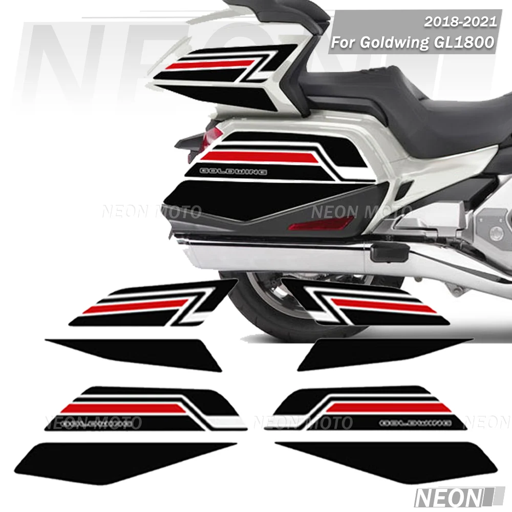 

Для Goldwing GL1800 2018-2021 комплект туристических наклеек для мотоциклов, кофры, чехлы для багажника, наклейки, защита