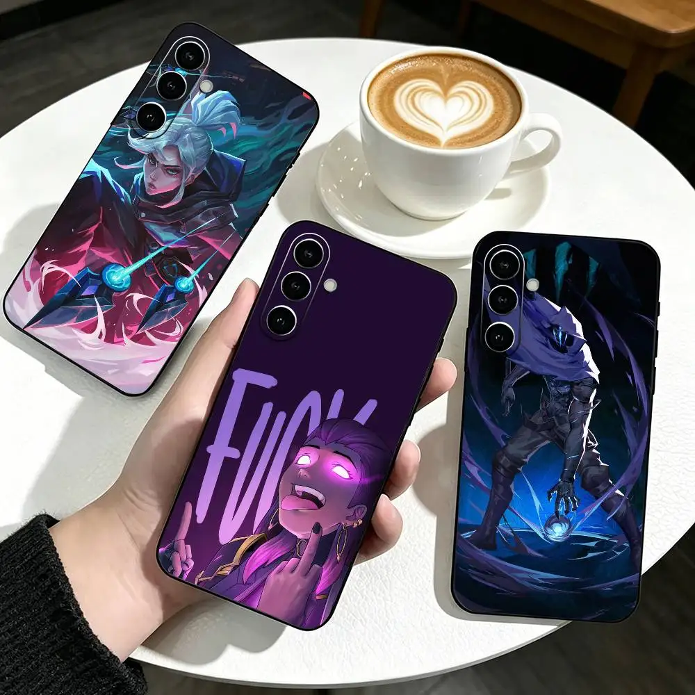 Hot V-Valorant Game Phone Case For Samsung Galaxy A73,A72,A71,A70,A53,A52,A51,Others Soft Black Cover