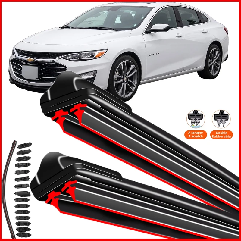 For Chevrolet 9TH GE All New Malibu 2016 2017 2018 2019 2020 2021 Convertible Carmax Models Double Rubber Car Windscreen Wiper