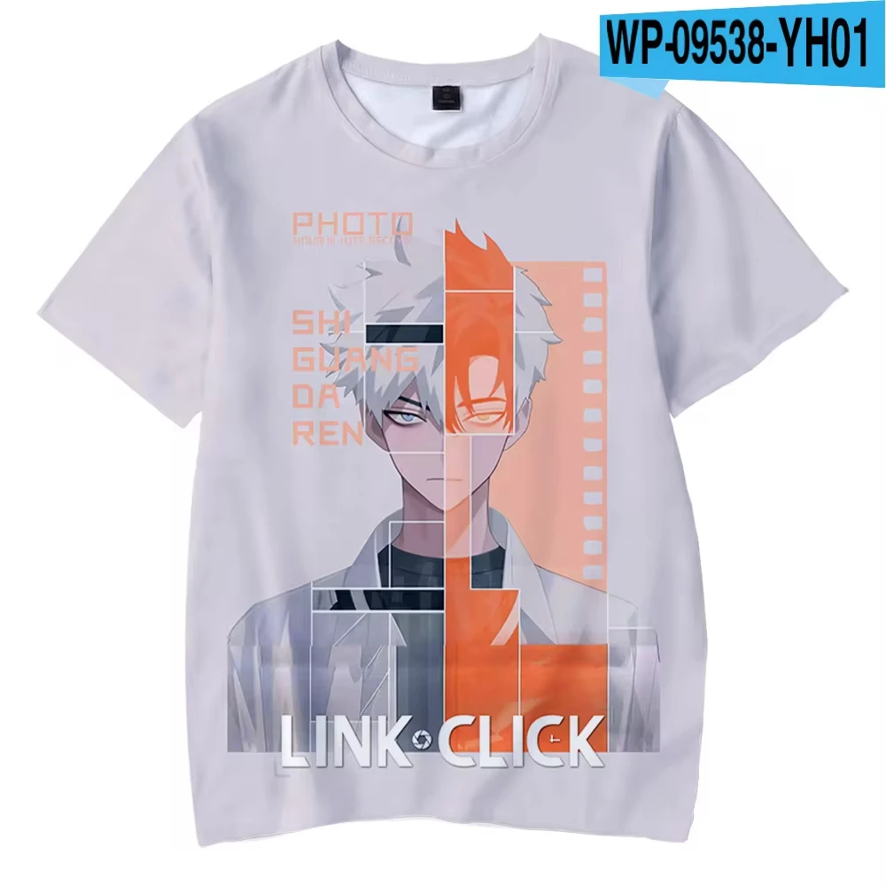 Hot Popular Anime Link Click 3D Printed Men's T-Shirt Fashion Casual Harajuku Short Sleeve Oversized O-Neck Tops Unisex Clothing