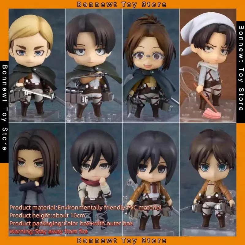 

Attack on Titan Nendoroid Levi Ackerman Captain Eren Mikasa Ackerman Alvin Hans Zoe movable figure figure desktop decoration