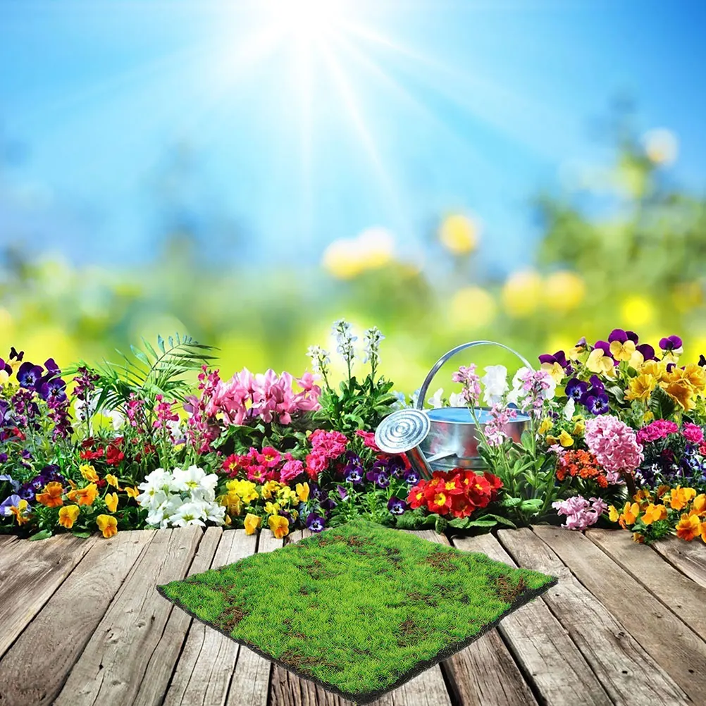

30X30Cm Artificial Moss Mat Green Synthetic Turf For Indoor Outdoor Decor Diy Garden Rug Fairy Landscape Wedding Dog Mat Fake